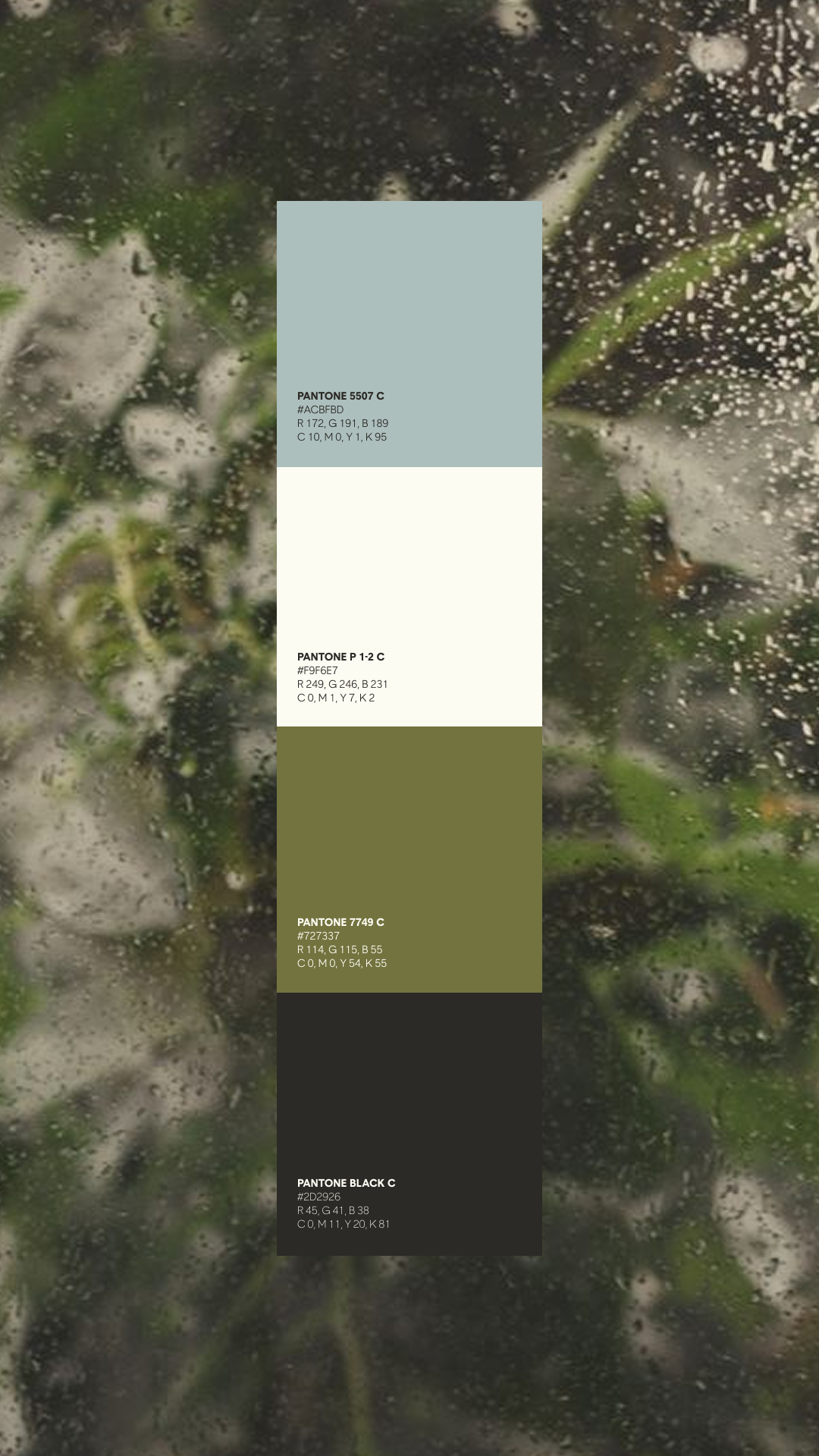 Almara restaurant branding color palette