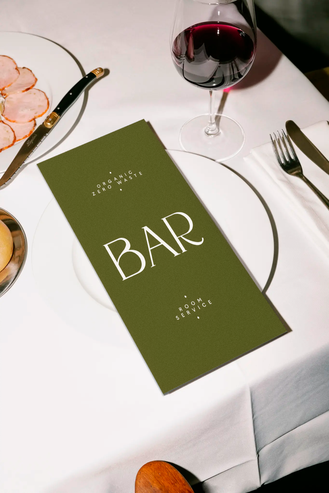 Almara restaurant branding color palette