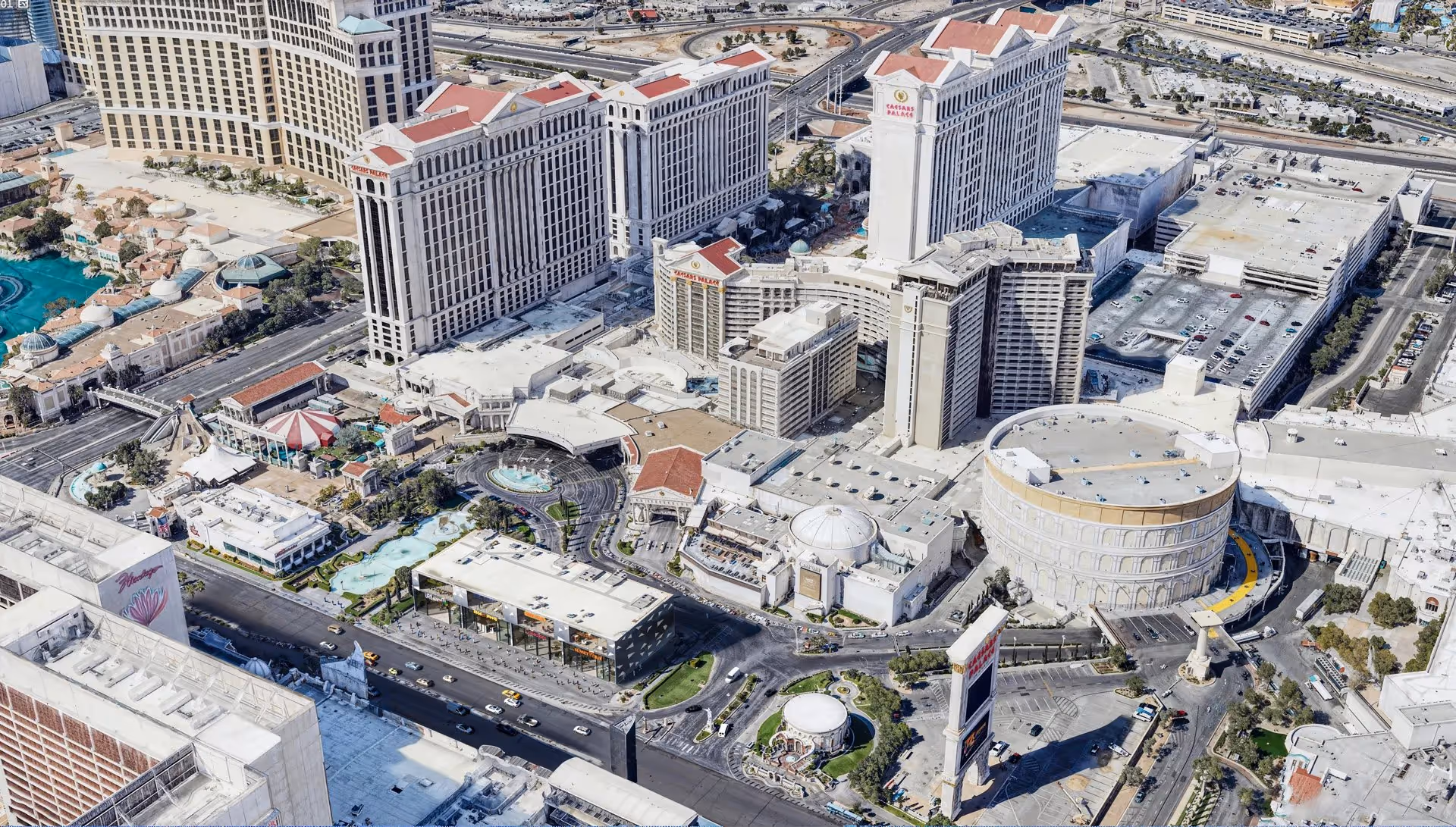Aerial_Caesars Palace Las Vegas