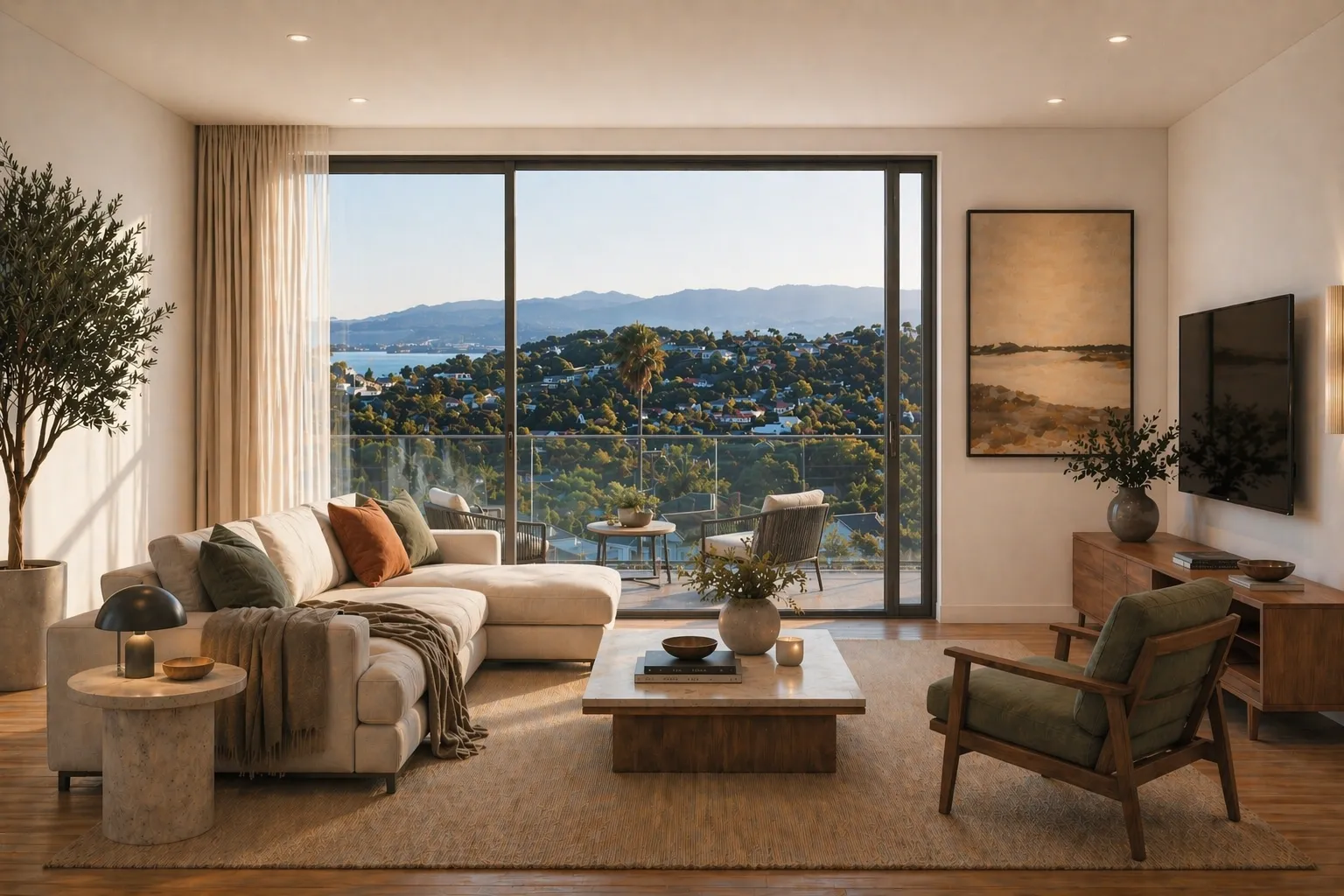 Living with expansive views