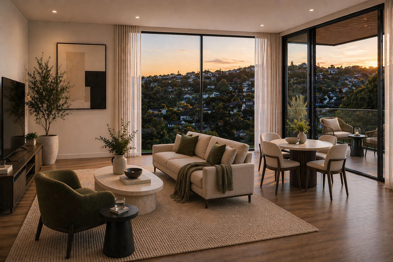 Living with expansive views