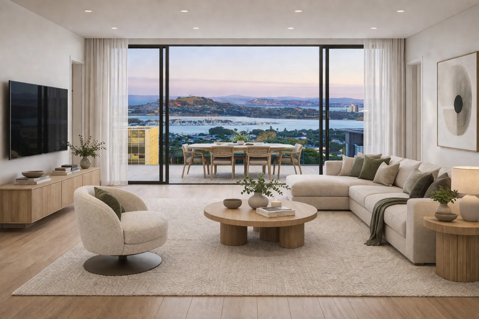 Living with expansive views