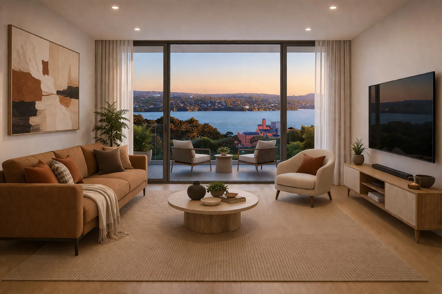 living with expansive views