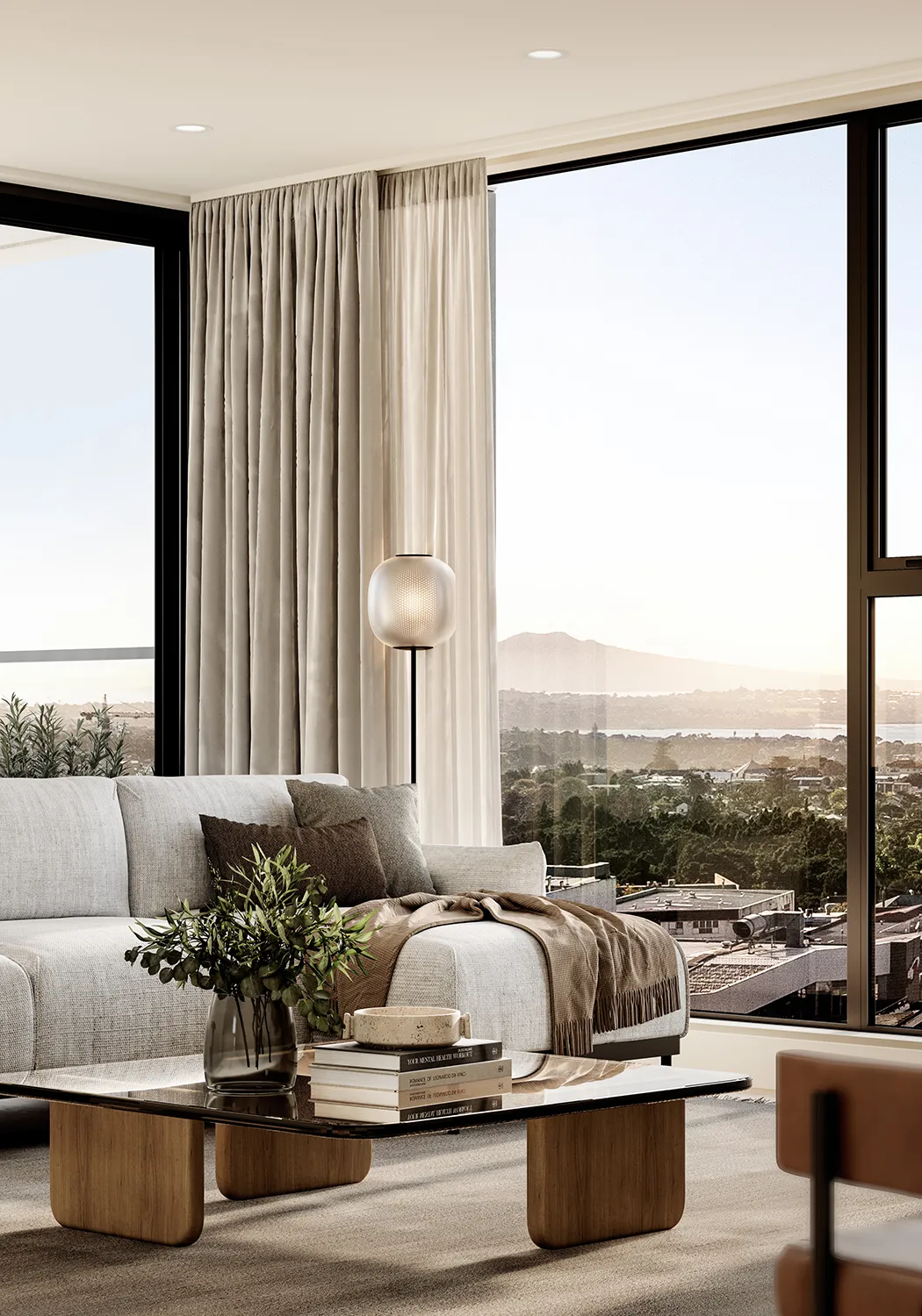 Expansive views from floor to ceiling windows