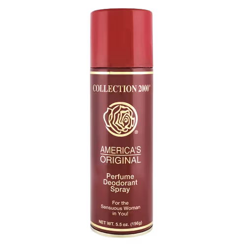 Collection2000 America's original perfume deodorant spray for women in red bottle with gold details