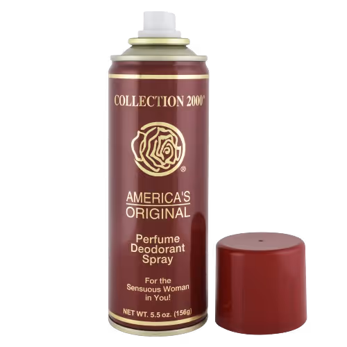 Collection2000 America's original perfume deodorant spray for women in red bottle with gold details