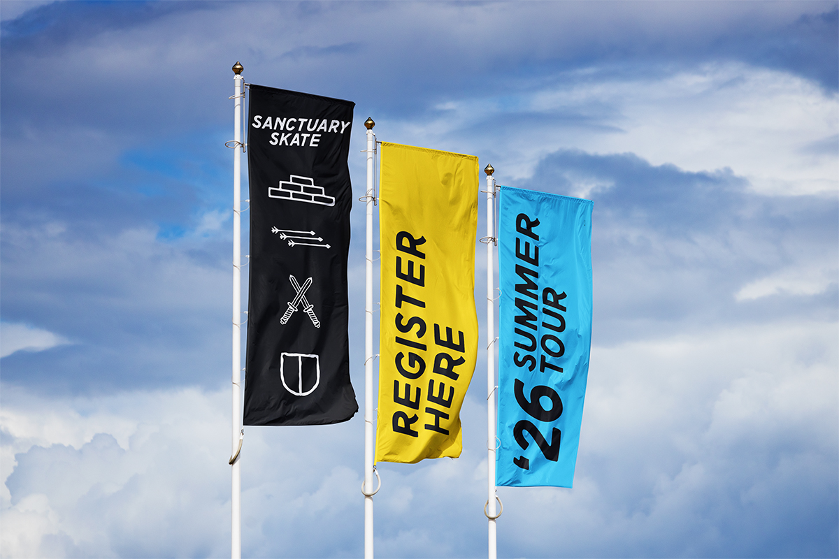 wayfinding flags