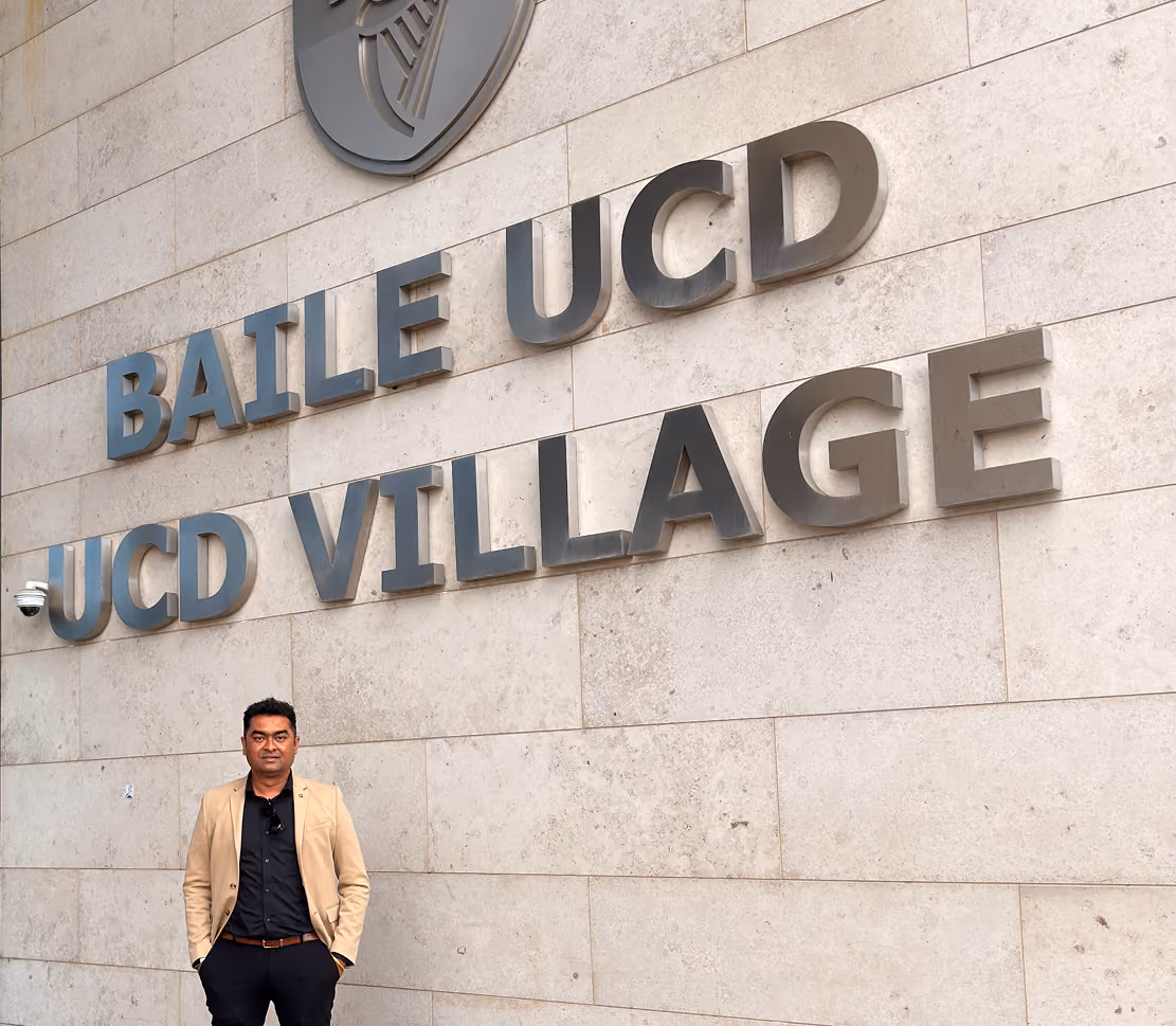Amar Gujar at UCD, Ireland