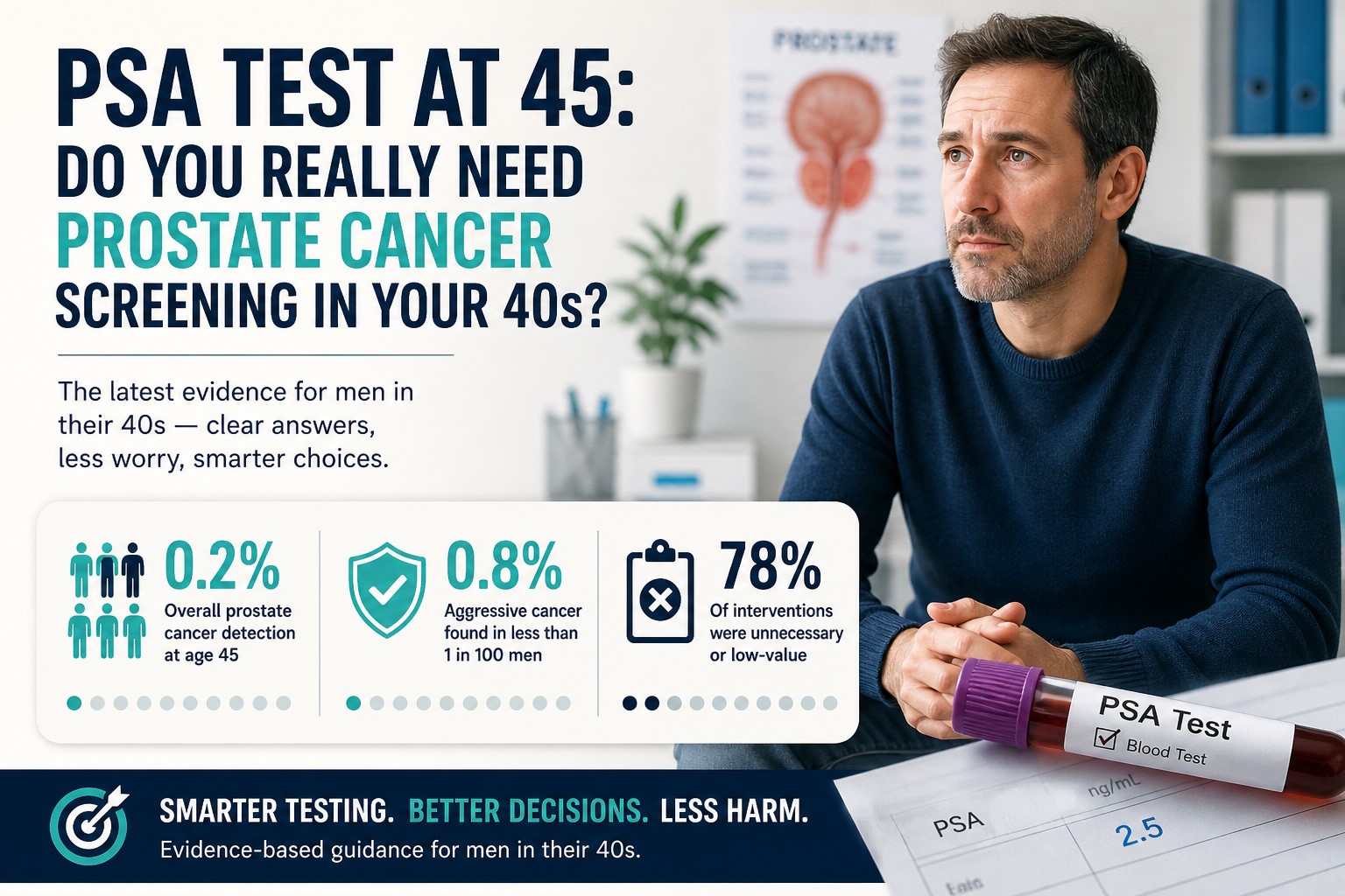PSA Test at 45: Do You Really Need Prostate Cancer Screening in Your 40s?