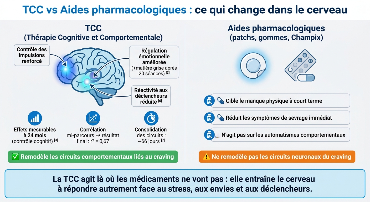 TCC vs Autres Méthodes de Sevrage : Impact sur le Cerveau