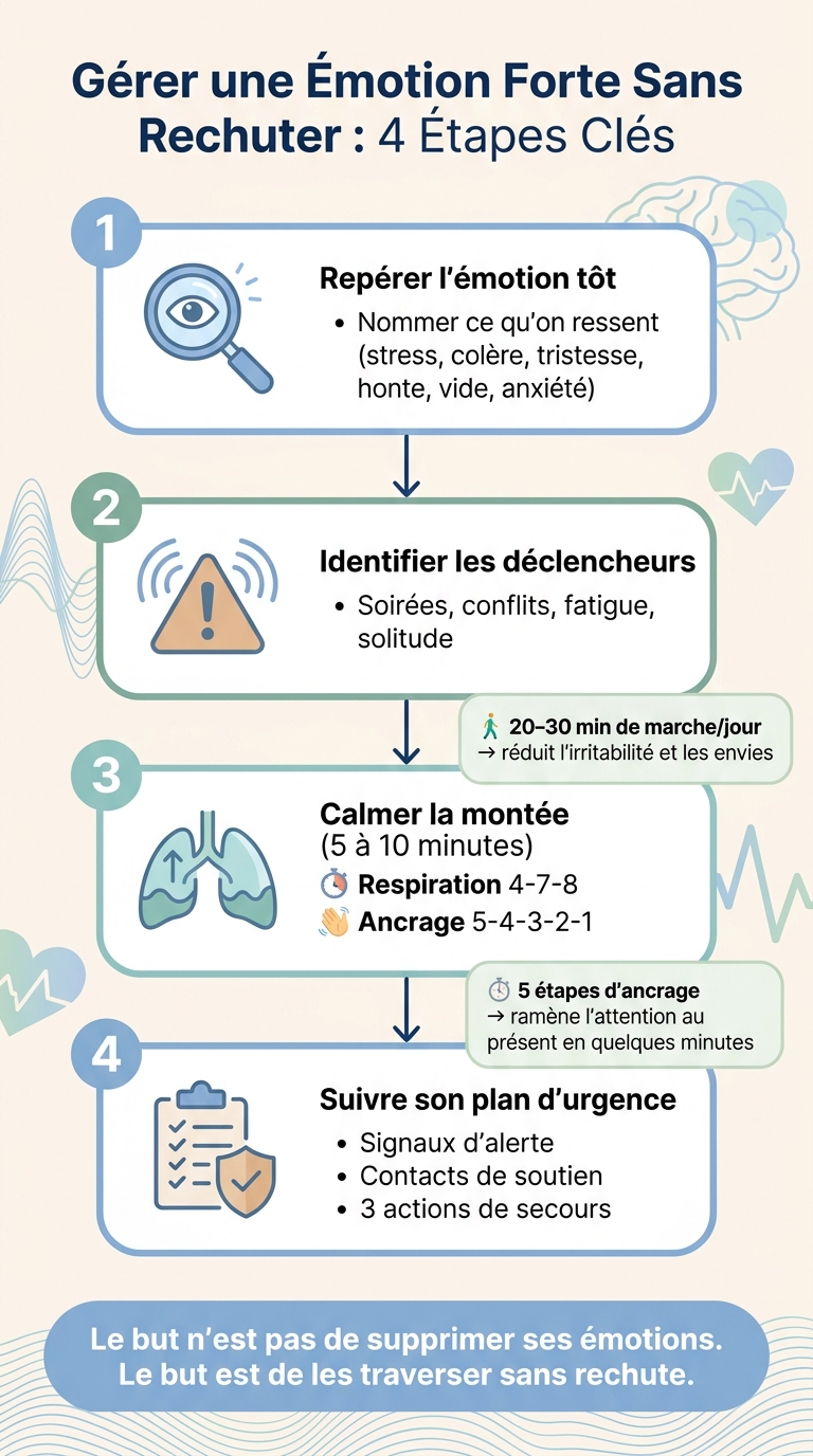 Gérer une Émotion Forte Sans Rechuter : 4 Étapes Clés