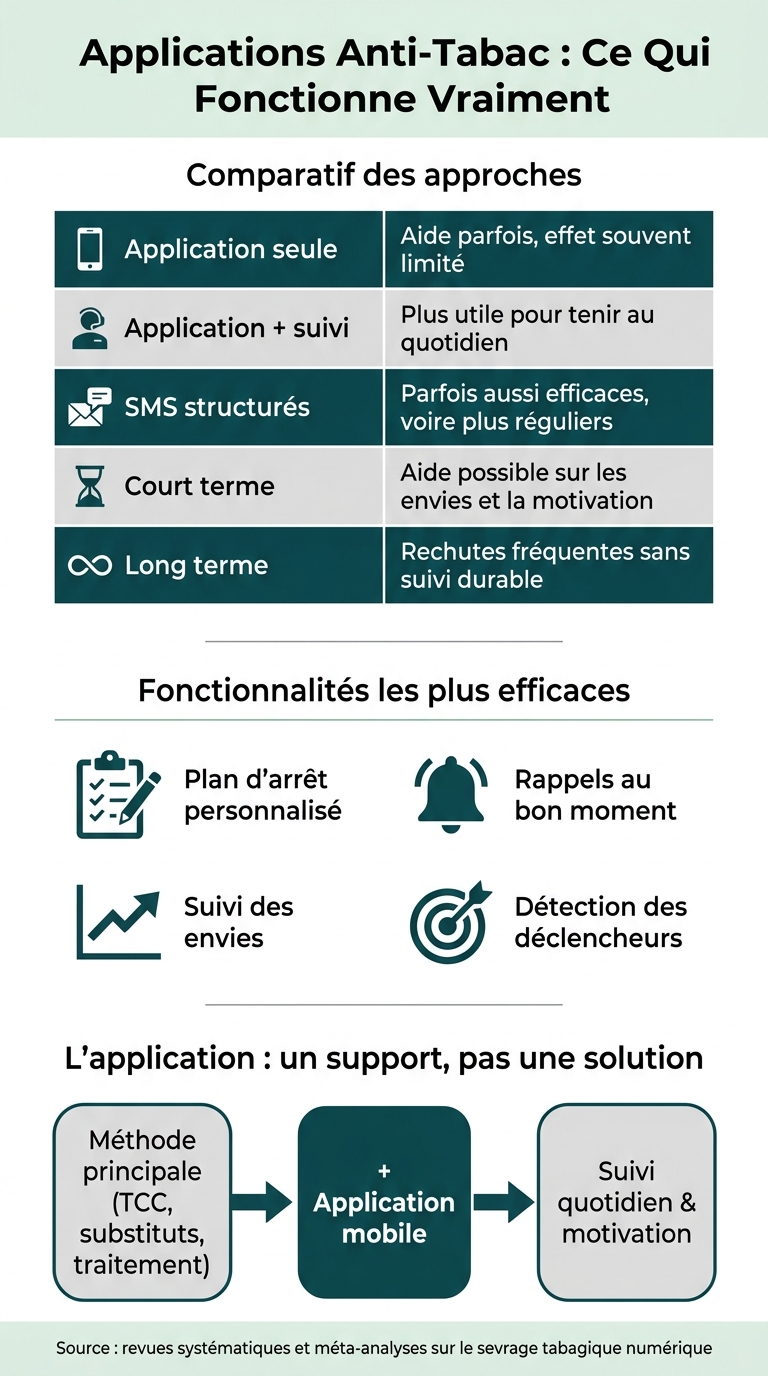 Applications Anti-Tabac : Ce Qui Fonctionne Vraiment
