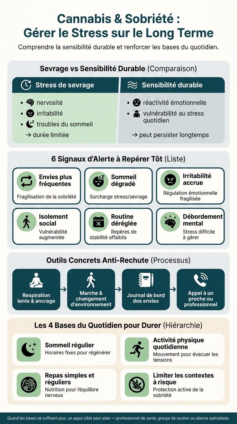 Stress & Sobriété : Signaux d'Alerte et Stratégies Clés après l'Arrêt du Cannabis