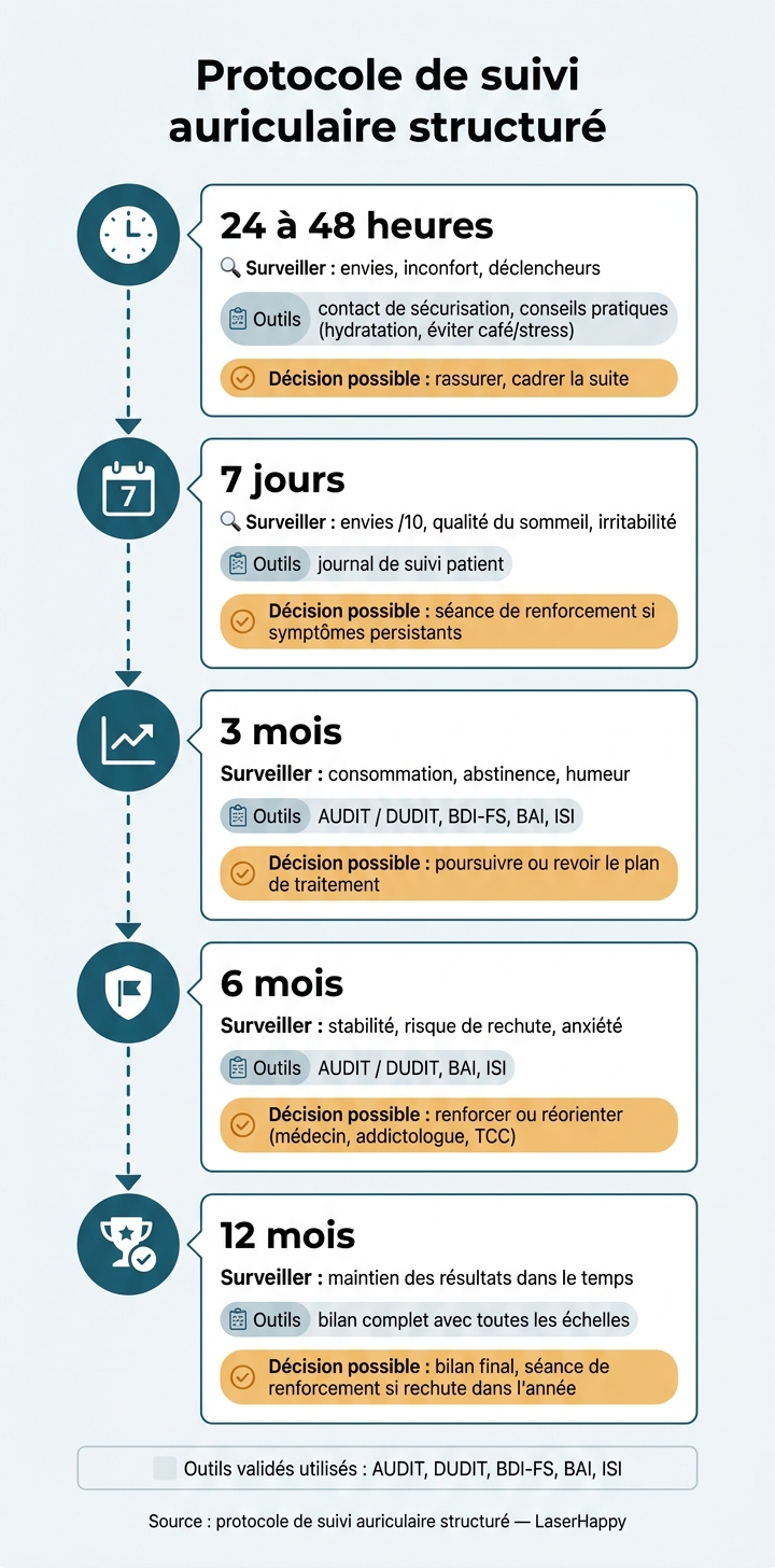 Protocole de suivi auriculaire : étapes clés et outils de mesure