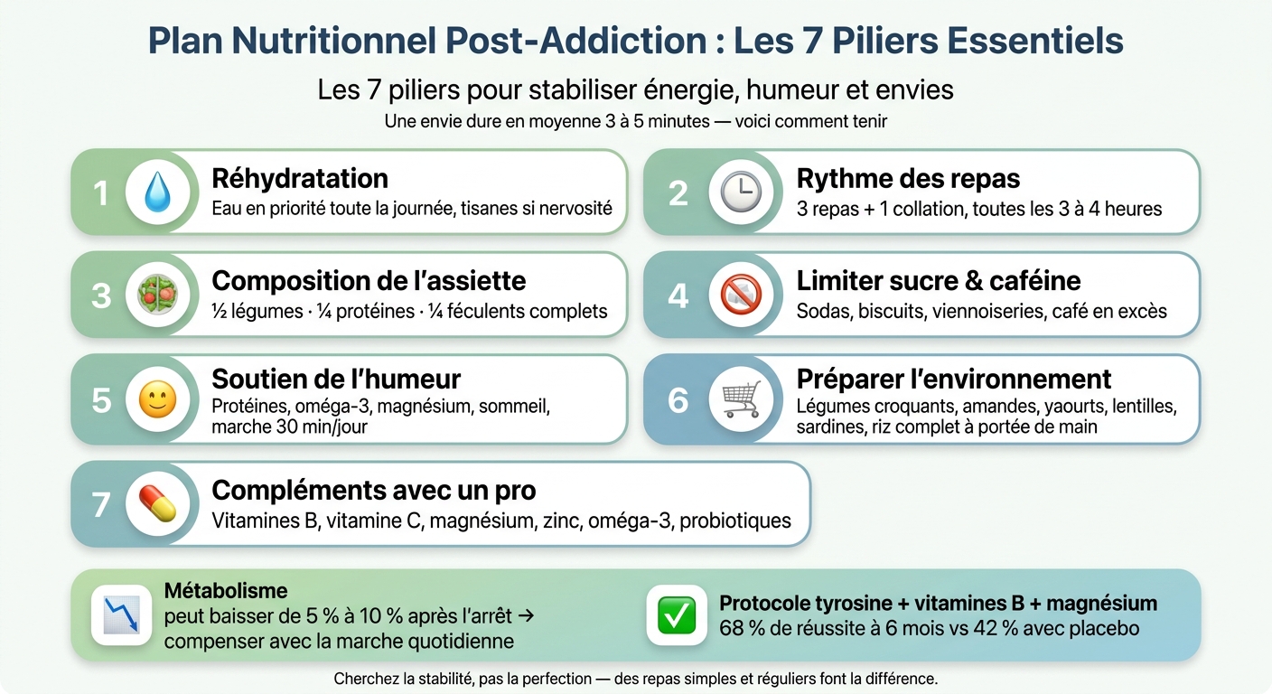Plan Nutritionnel Post-Addiction : Les 7 Piliers Essentiels