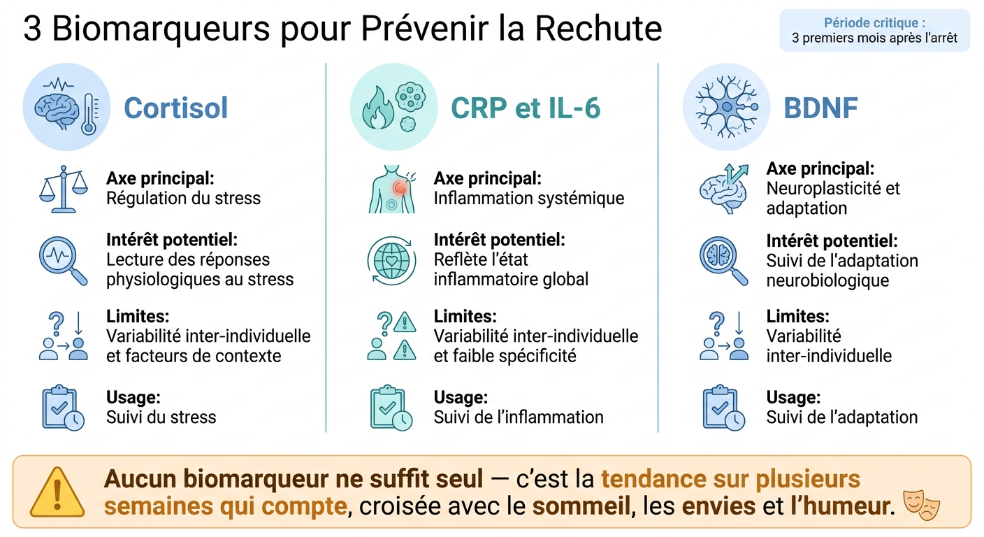 3 Biomarqueurs Clés pour Prévenir la Rechute : Cortisol, CRP/IL-6 & BDNF