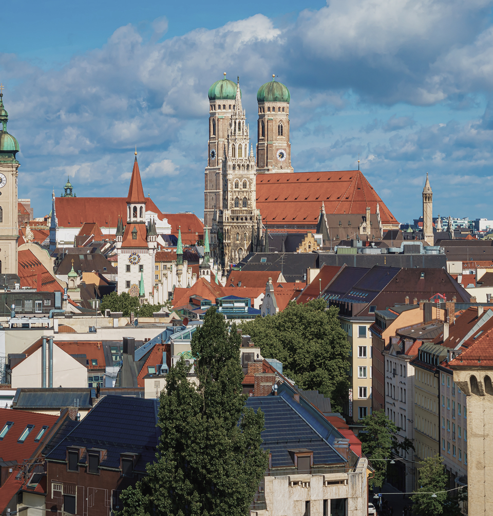 Arial view of Munich