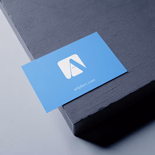 Blue card featuring the Datarix logo on dark fabric.