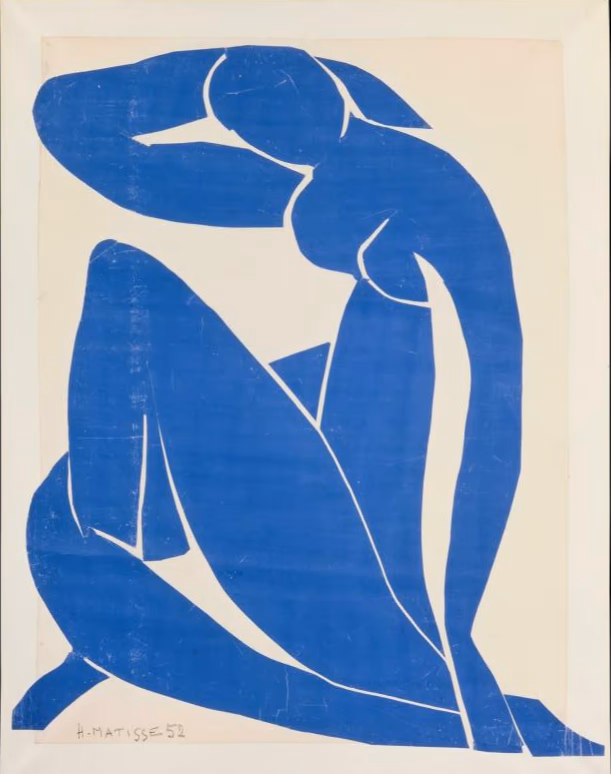 Sonia Delaunay artwork depicting a stylised blue figure.