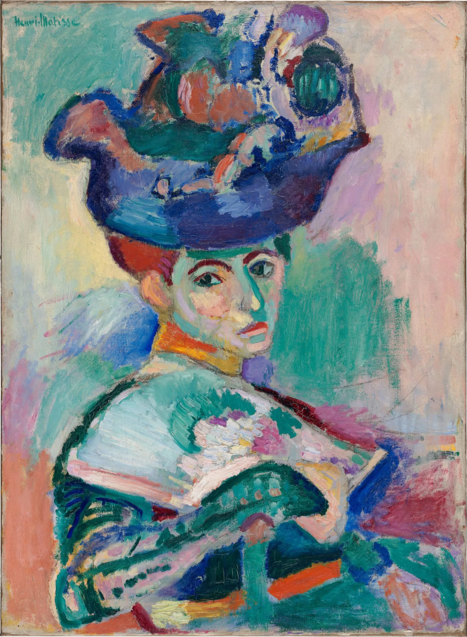 Woman with a Hat by Henri Matisse (1905).