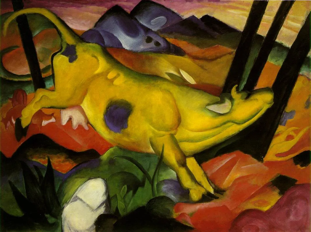 The Yellow Cow by Franz Marc (1911).