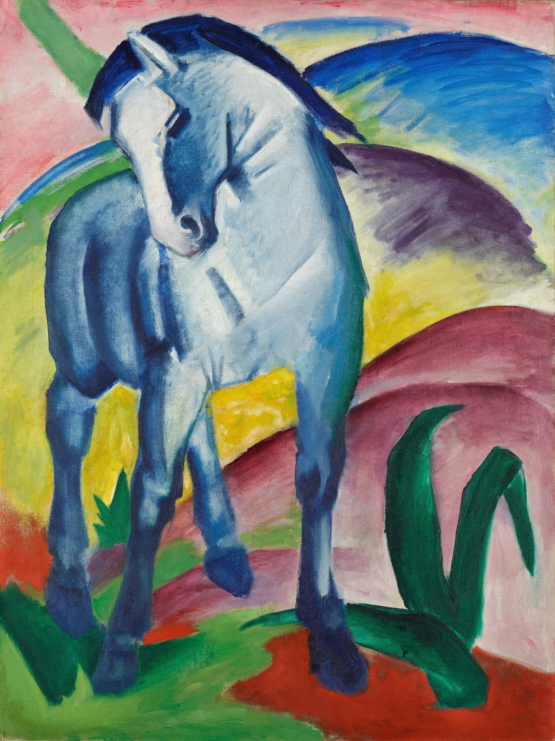 Blue Horse I by Franz Marc (1911).
