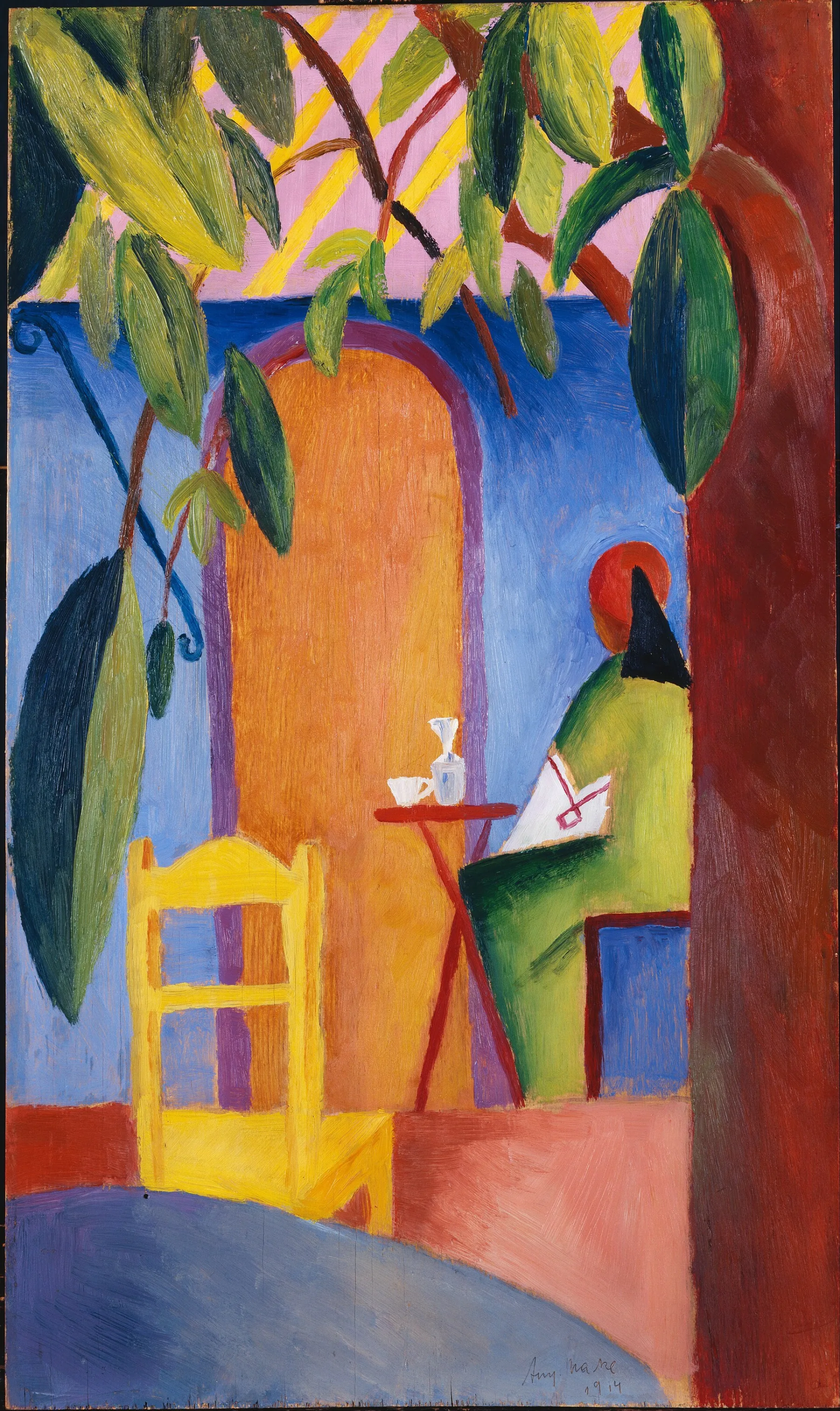 Turkish Café by August Macke (1914).