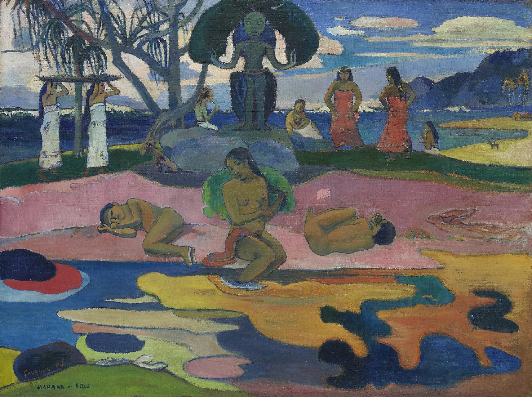 Mahana no atua (Day of the God) by Paul Gauguin (1894).