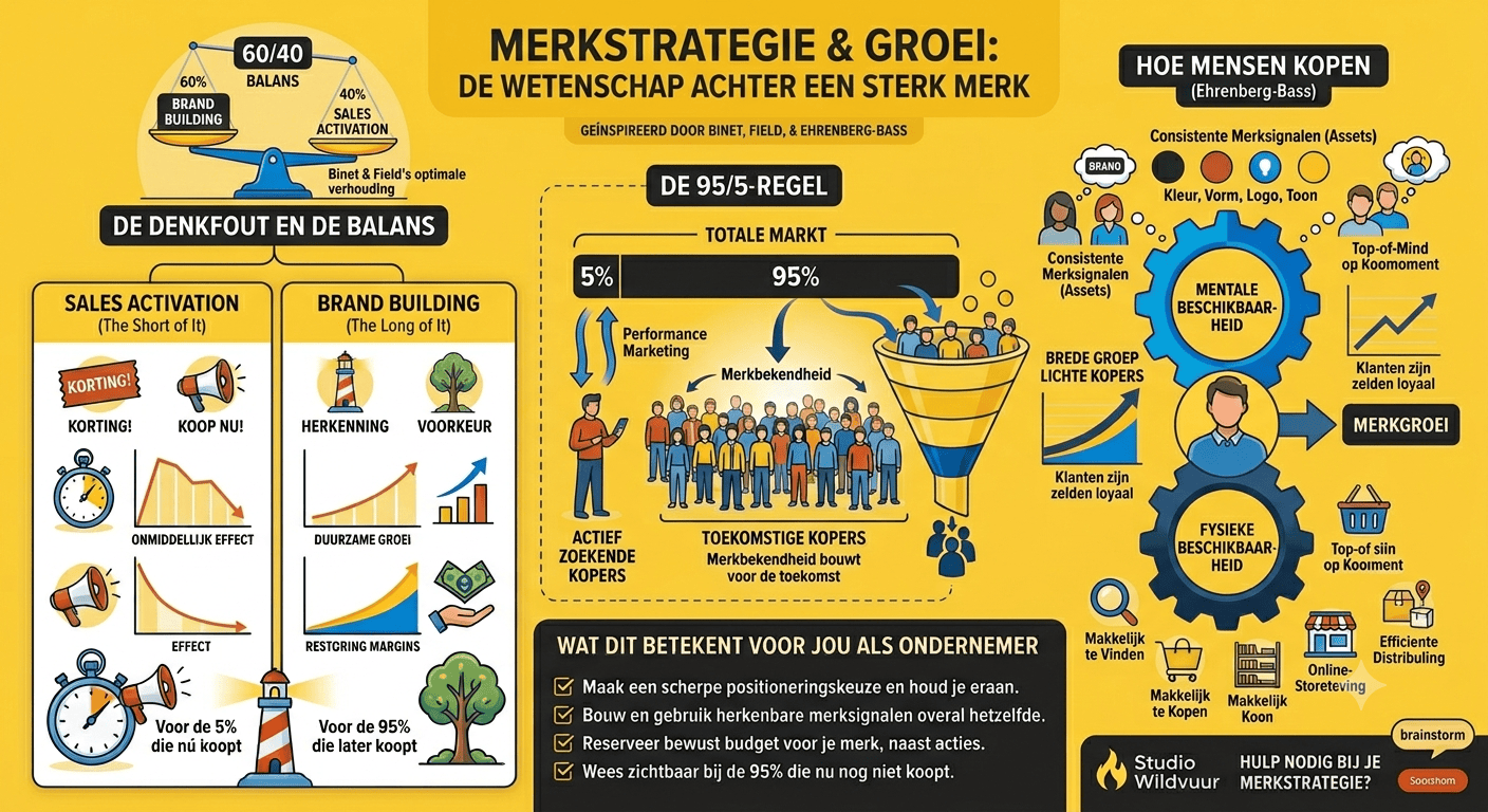 Merkstrategie: brand building en sales activation in balans