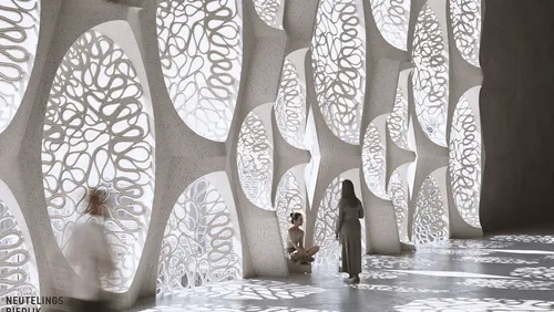 3D concrete printed architectural design