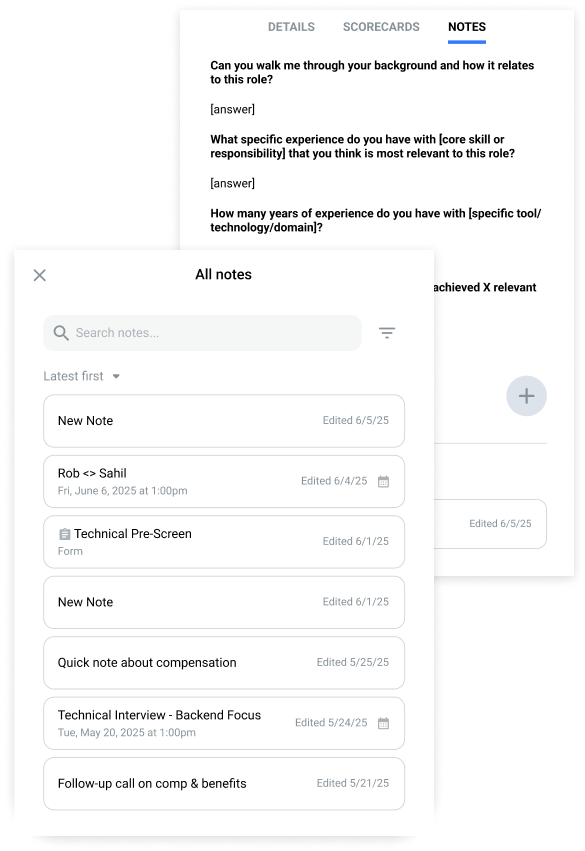 Screenshot of Loxo's AI Notetaker in action