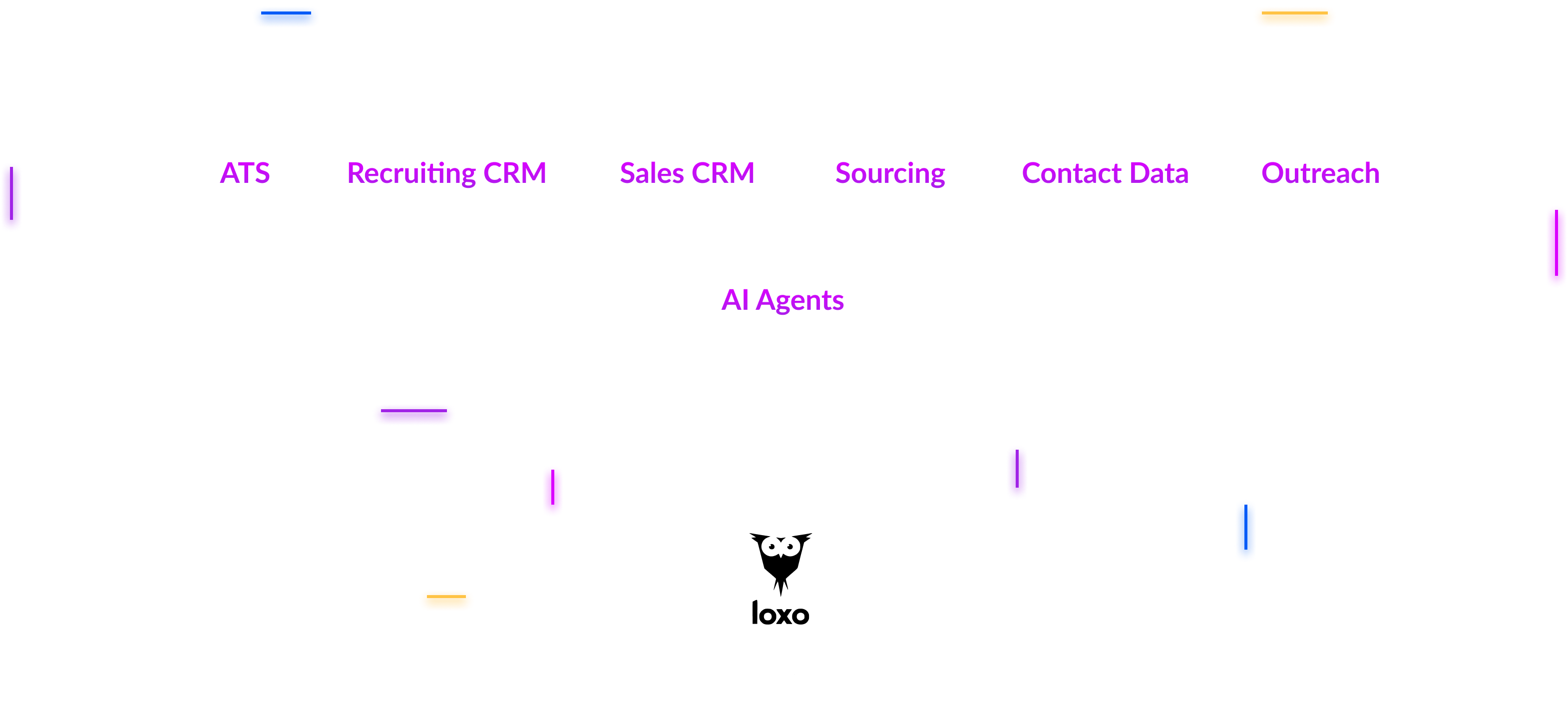 ATS, Recruiting CRM, Sales CRM, Sourcing, Contact Data, Outreach, and AI Agents unified by Loxo
