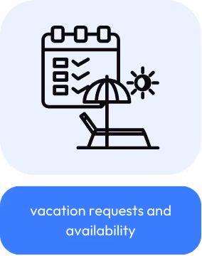 vacation requests and availability