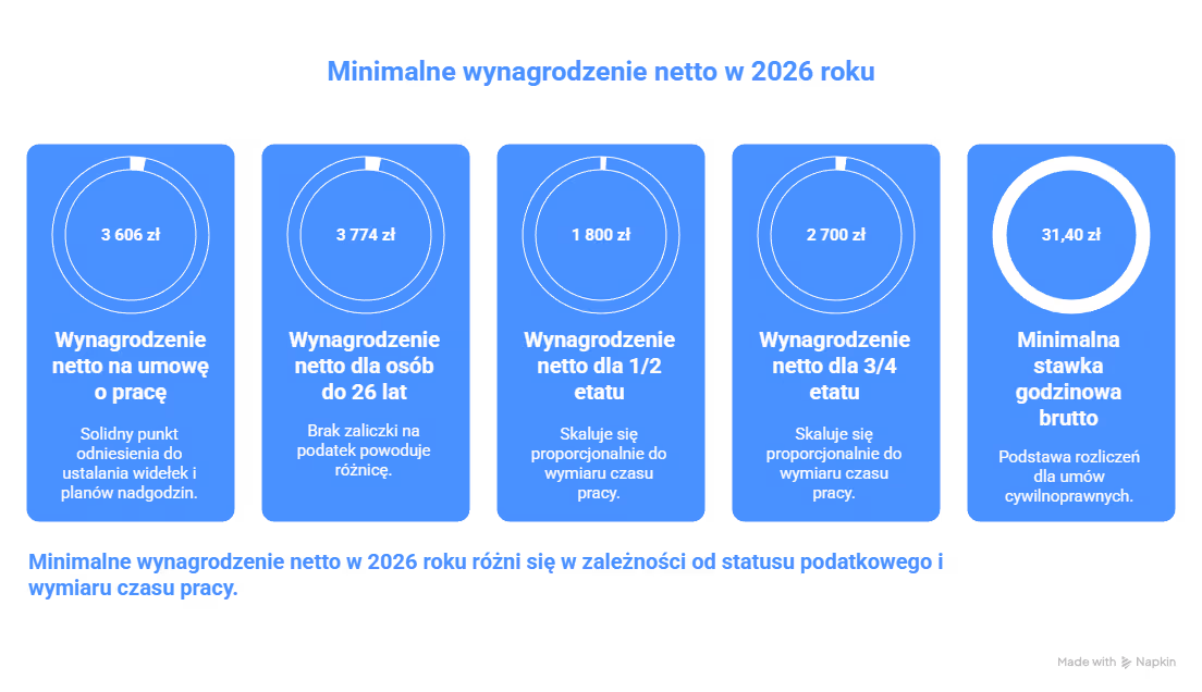 Jak policzyć netto i minimalną stawkę godzinową?