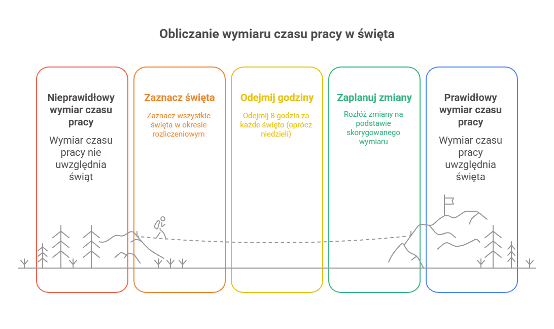Jak policzyć wymiar, gdy przypada święto?