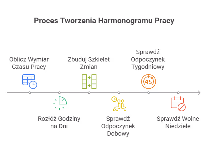 Jak sporządzić harmonogram czasu pracy w danym okresie rozliczeniowym?