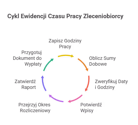 Jak wygląda ewidencja czasu pracy zleceniobiorcy w praktyce?