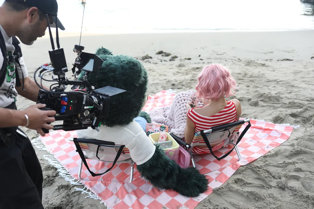 Me Time TV Spot on set