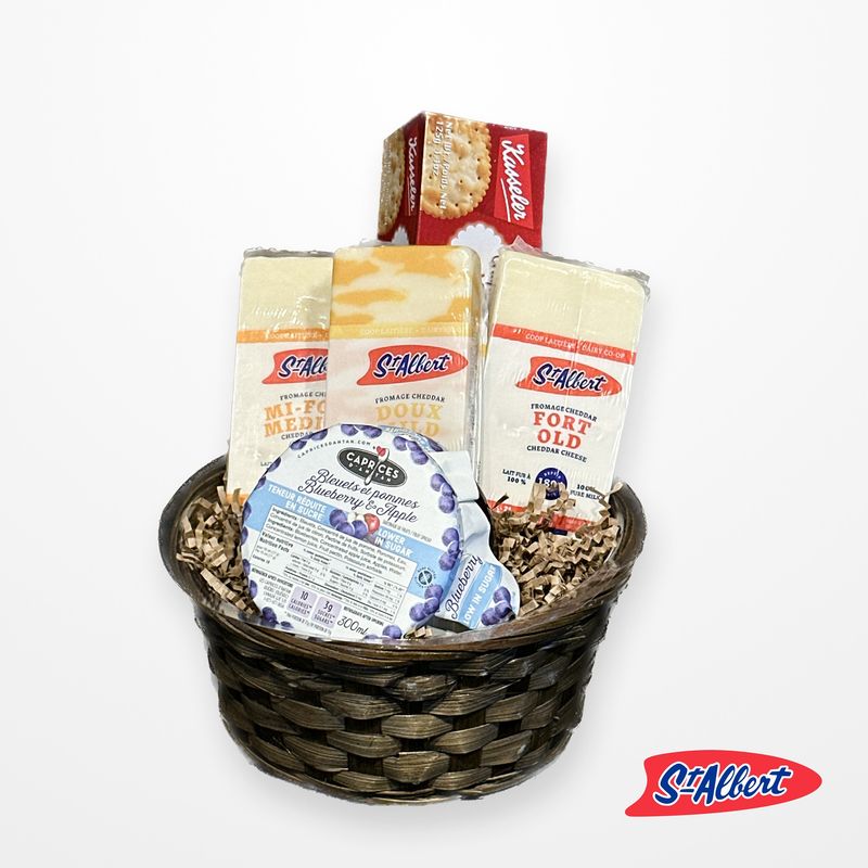 Mini St-Albert cheese gift basket