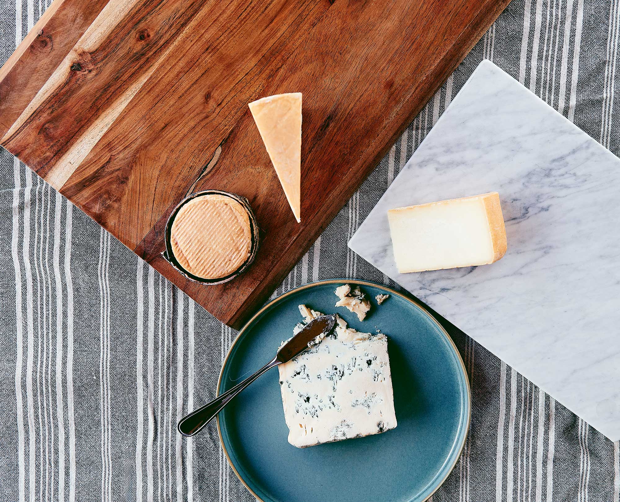 Selection of Fromagerie Montebello cheeses