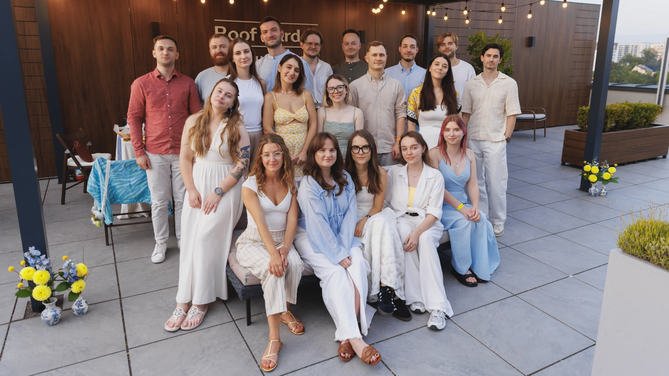 Excited agency team