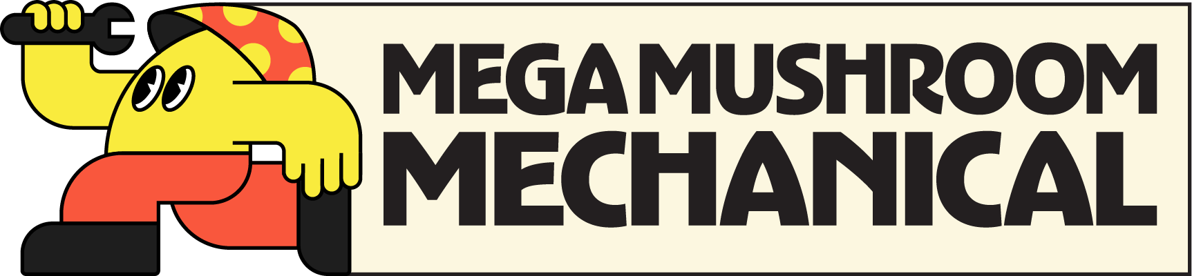 Mega Mushroom Mechanical banner logo