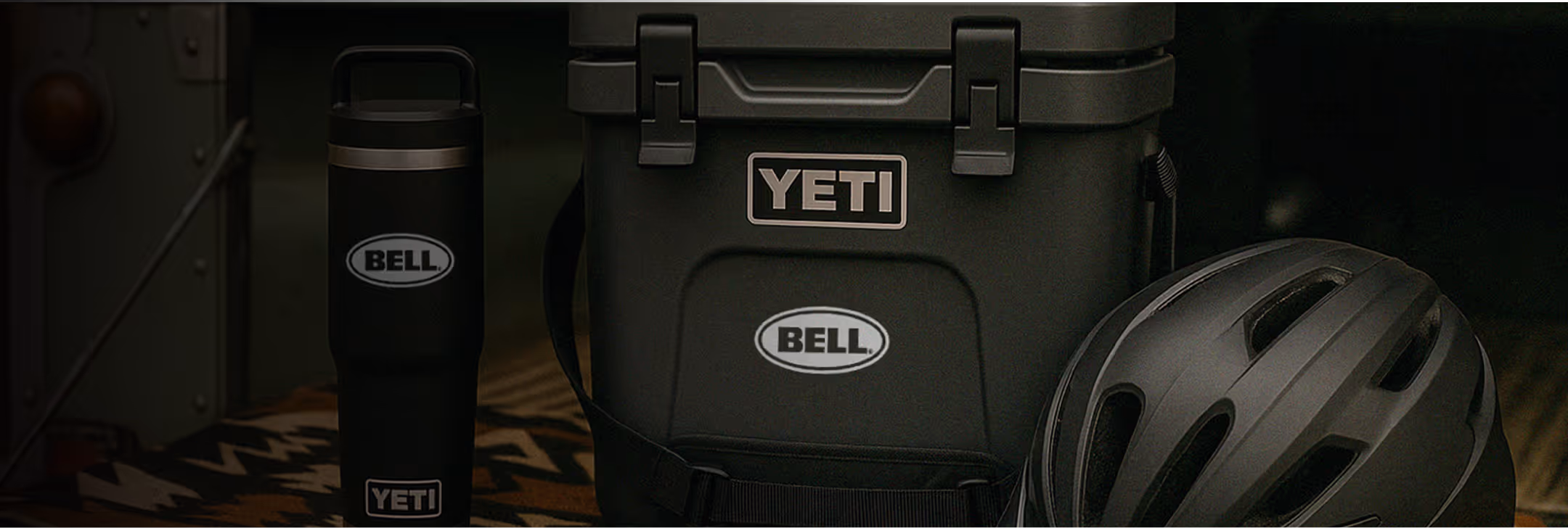 An image of custom branded merchandise for a bicycle helmet company.