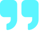 Blue quotation mark symbol.