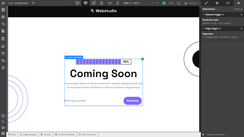 Animations - Webstudio X Webflow Template