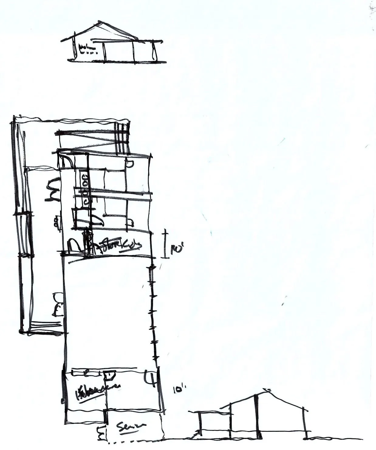 Fitness Building Sketch