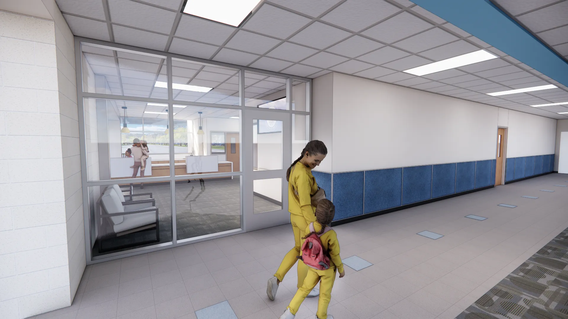 Twain Elementary Corridor