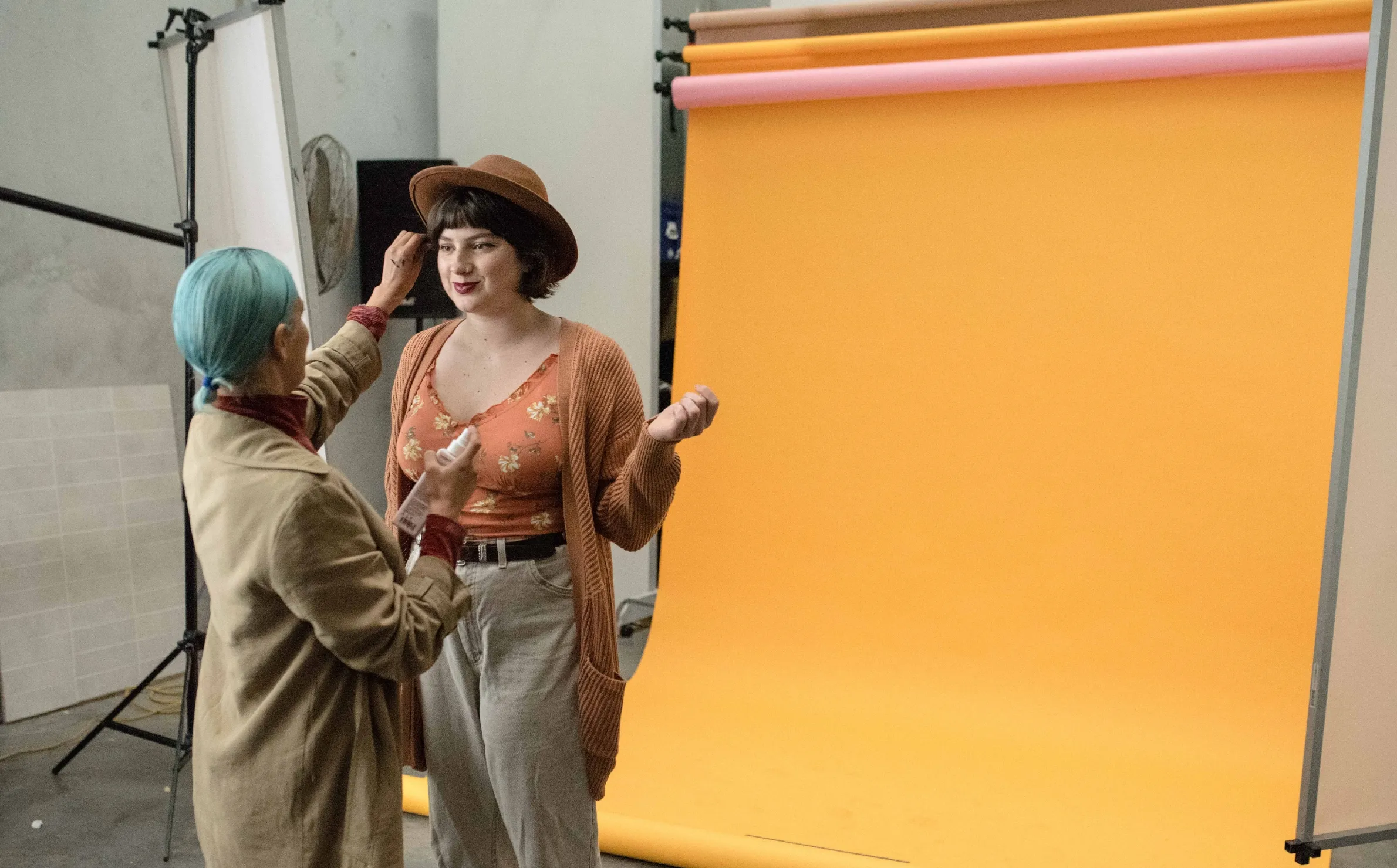 Our team at a photoshoot