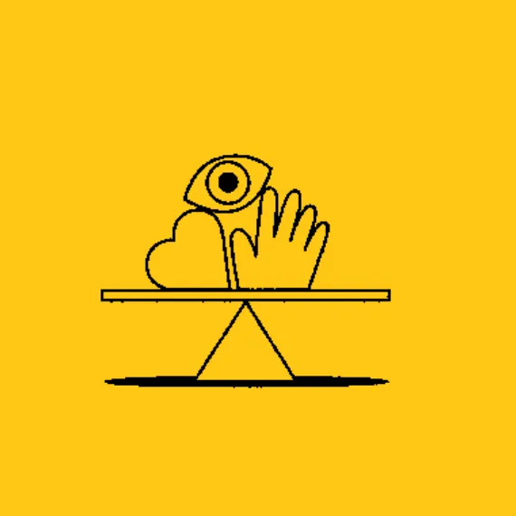 An illustration of hands