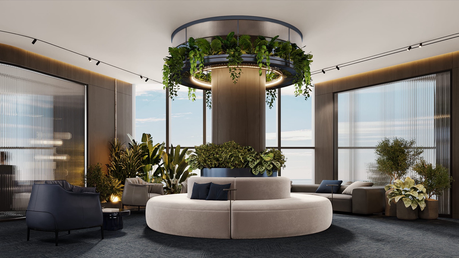 round sofa lounge